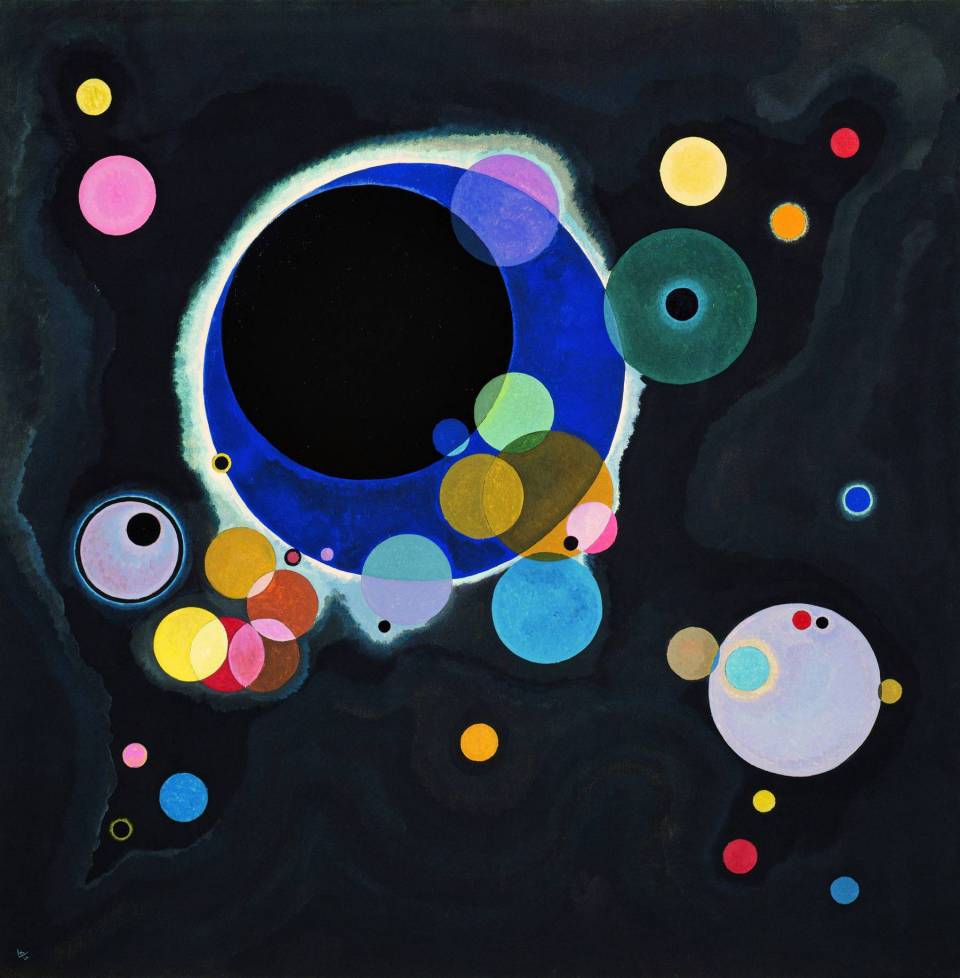 Wassily Kandinsky, Plusieurs cercles, 1926, Musée Guggenheum , New-York.