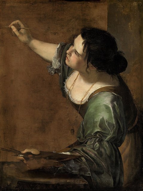 Artemisia Gentileschi,  Autoportrait en Allégorie de la peinture (1638-1639), Royal Collection, Windsor.